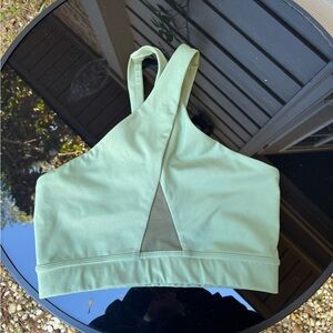 Nike Light Green Sports Bra with Mesh